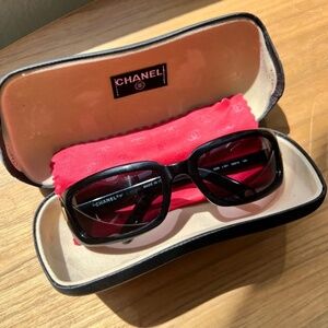 Authentic Black Chanel 90s 5026 Sunglasses